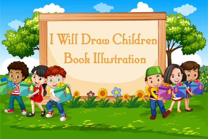 Draw cute children book illustrations and cover design by Sabanoor346 ...