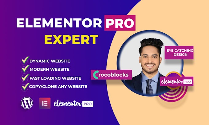 build a responsive wordpress website with elementor pro