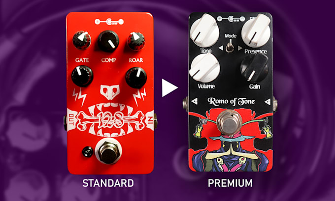make awesome illustration or graphic design for pedal effect