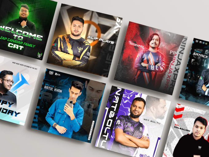 design esports profile,banner for you and your team everything related es,gaming
