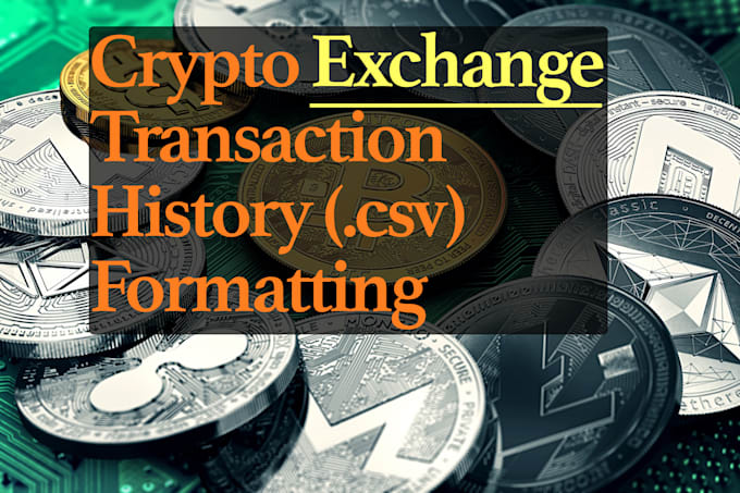 format your crypto exchange transaction data