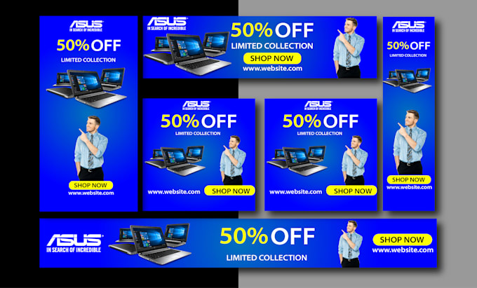 design social media post creative web banner static banner