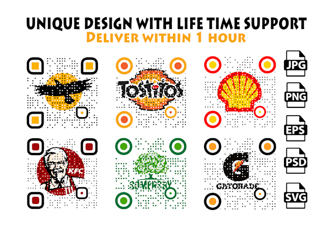 create custom qr code with your logo in 4 hours
