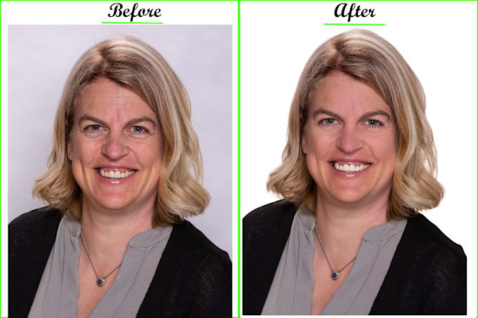 beauty retouch and masking, resize ,background removing