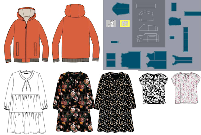 make clothing pattern for garment sewing