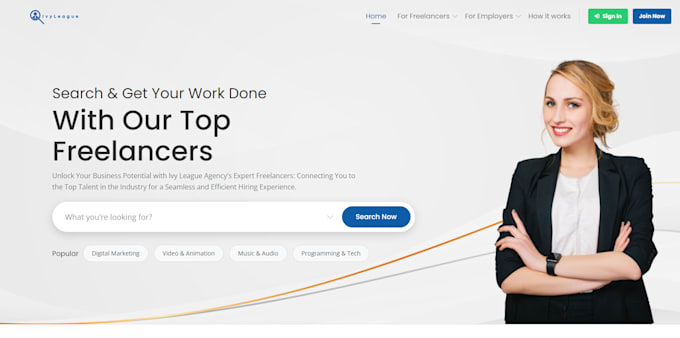 create a freelance services marketplace website