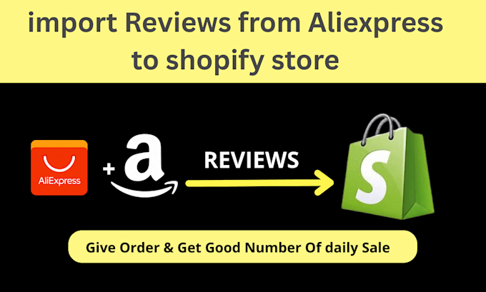 import add products reviews from aliexpress to shopify store