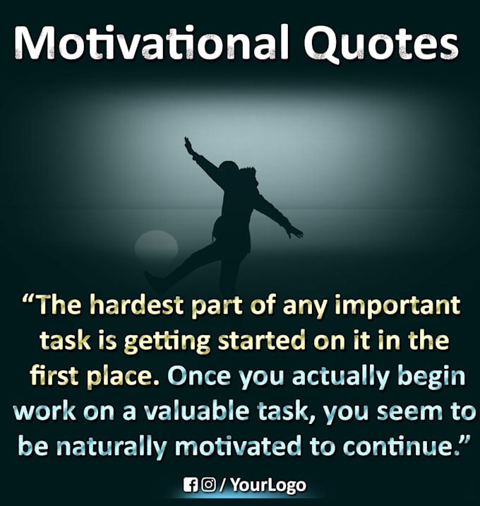 create motivational quotes images with logo
