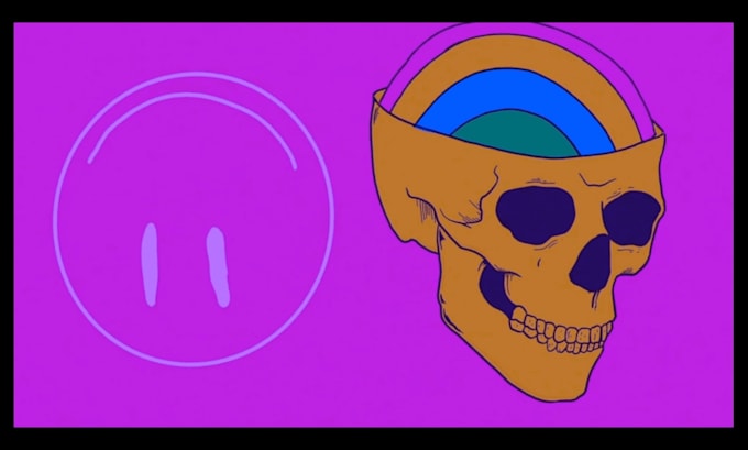 create a trippy animation lyric music video or animated music video