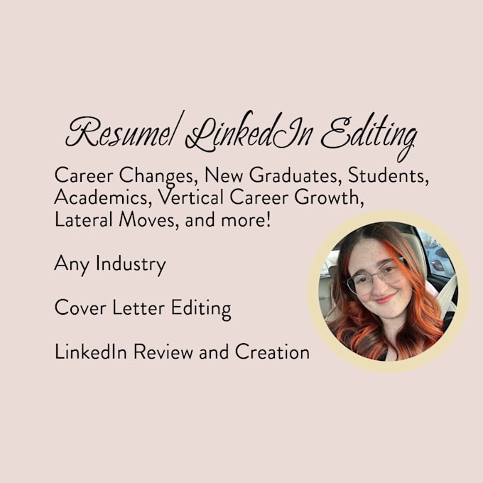 write and review your resume and linkedin