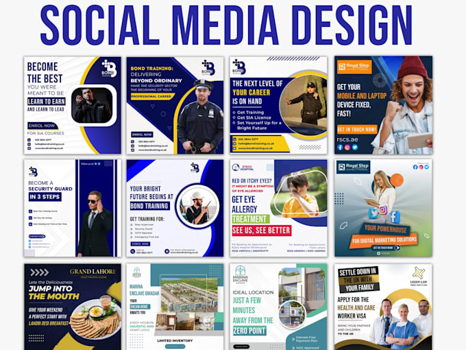 design social media posts and ad creatives for your business