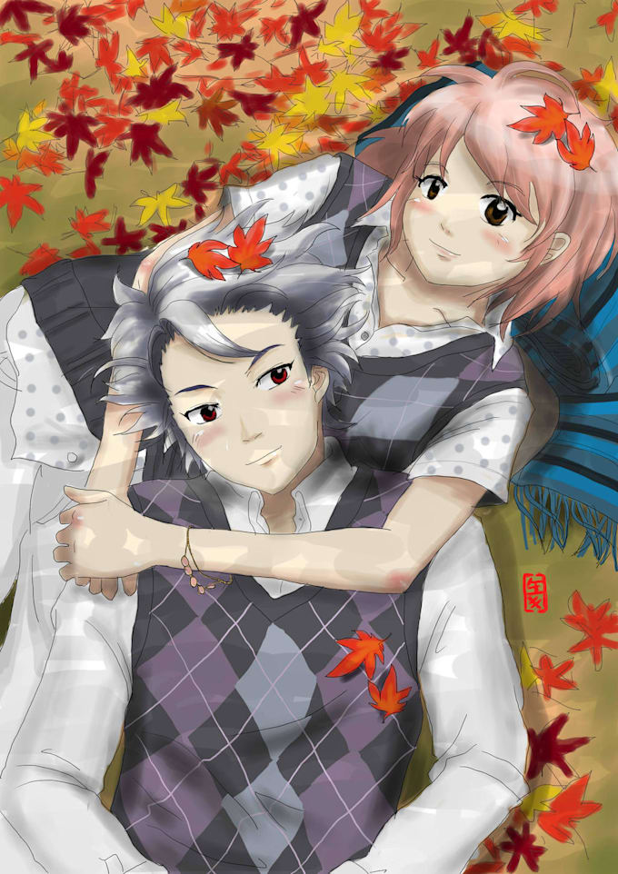 Do anime fanart commissions by Ikkittebayo Fiverr