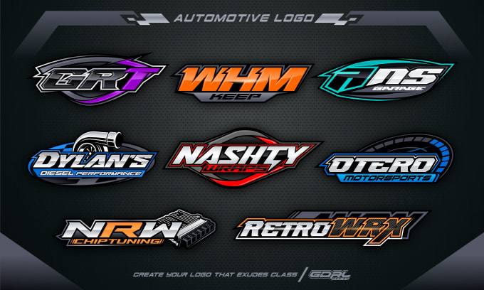 Create amazing logo racing, automotive with 3d style by Gdrldesign | Fiverr