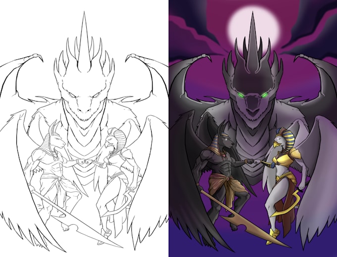 be your professional comic colorist for manga or webtoon