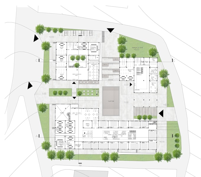draw architectural floor plan, section, elevation in autocad