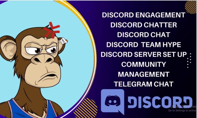 Hire a freelancer to be your discord chat, chatters, discord hype, telegram chat, moderator, admin
