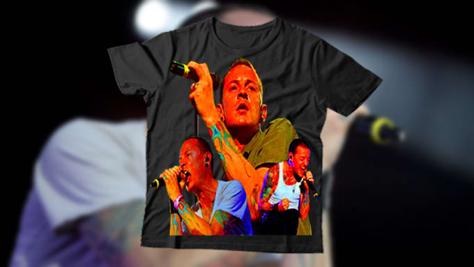 Design a cool vintage bootleg chester bennington t shirt by The art box Fiverr