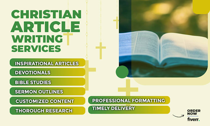 write your christian articles, blog post, sermon and ebook