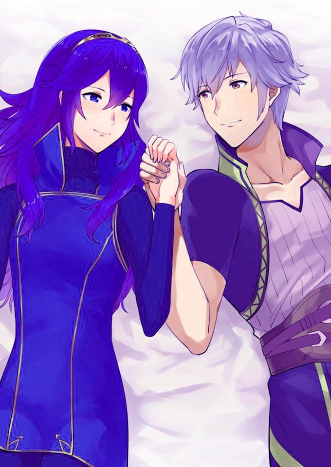 draw anime cute character, couple , oc background