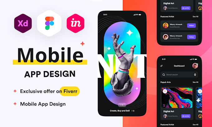 Design amazing ui ux for mobile and web app user interface by ...