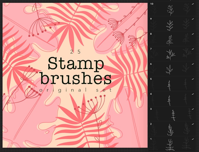 botanical brushes for procreate