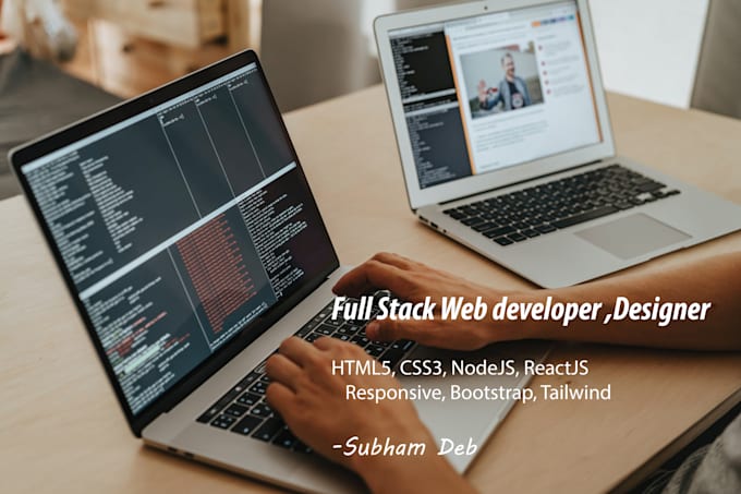 Create website in html css javascript with responsive react nodejs ...