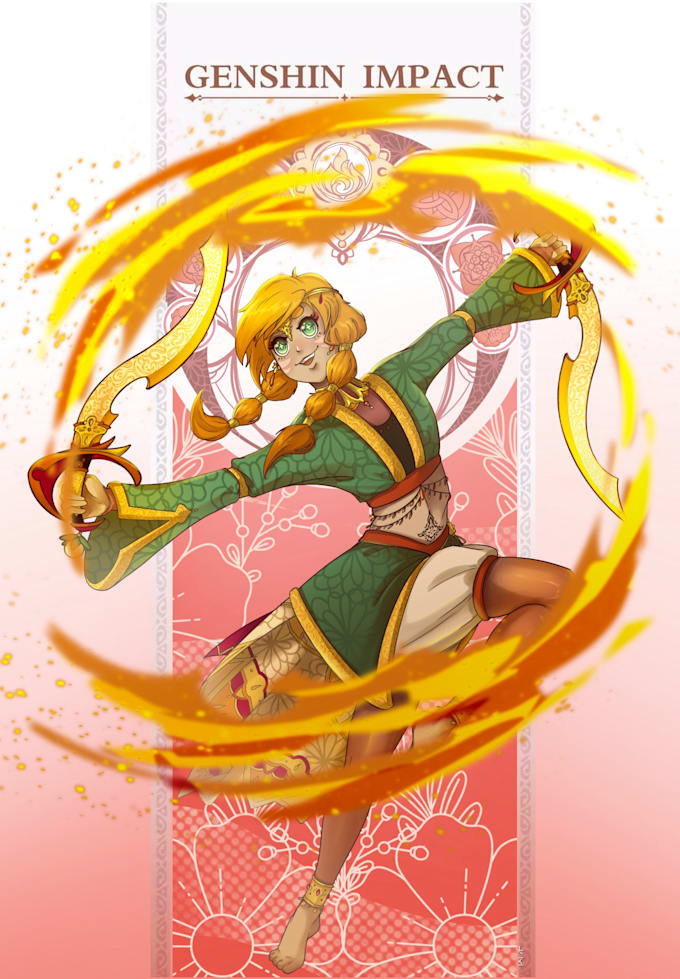 Make your own genshin impact original character by Giuliazobeide | Fiverr