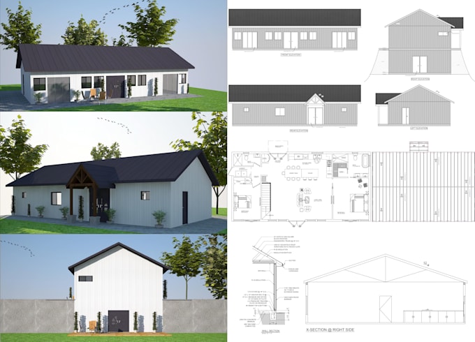 Custom Pole Barn Home Floor Plans