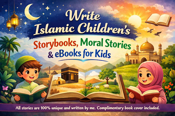 ghostwrite edit islamic childrens storybooks, moral stories and ebooks for kids