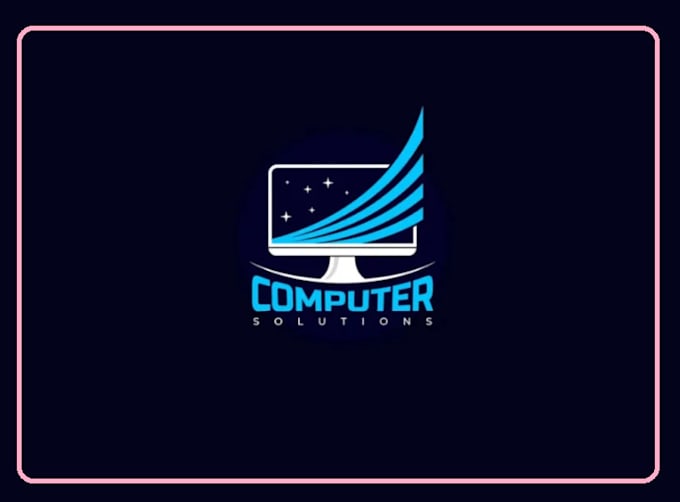 do a modern computer logo for your business