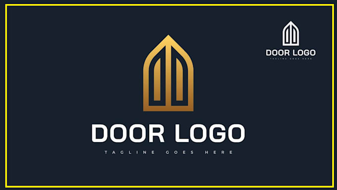 create real estate interior door logo design