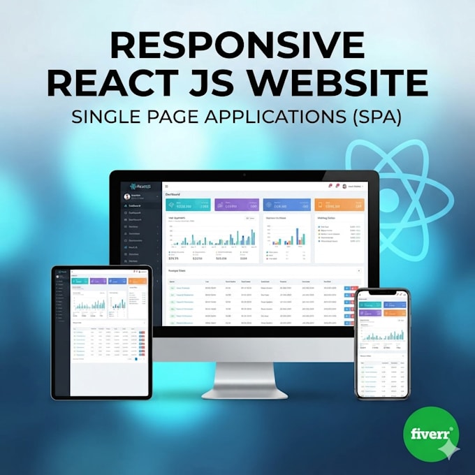 create a website or single page application using react js
