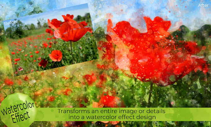 convert a photo into a watercolor image