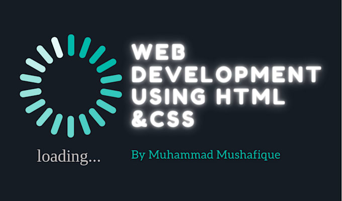 Do web development using html and css by Mushafique_here | Fiverr