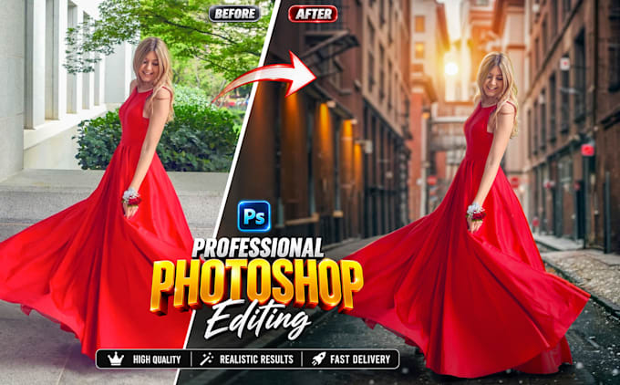 professionally edit photos in photoshop within 3 hours