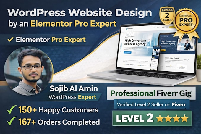 design or redesign a high converting wordpress website using elementor pro