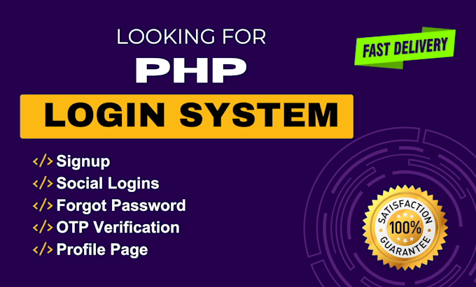 create registration, login, social logins in PHP