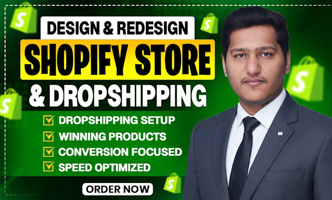 shopify store design and dropshipping solutions for high converting stores