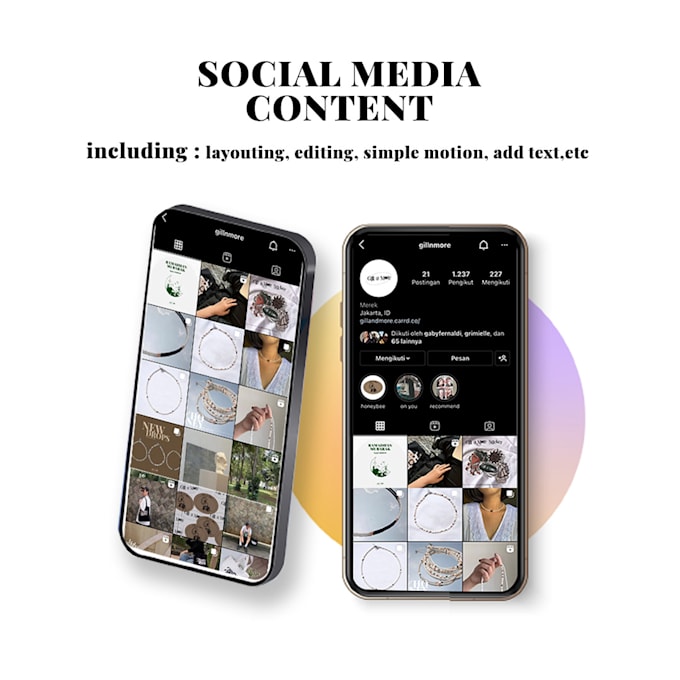 Create your content post on instagram post or story by Gracefernaldi