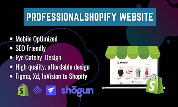 develop shopify store figma, PSD to shopify, xd to shopify