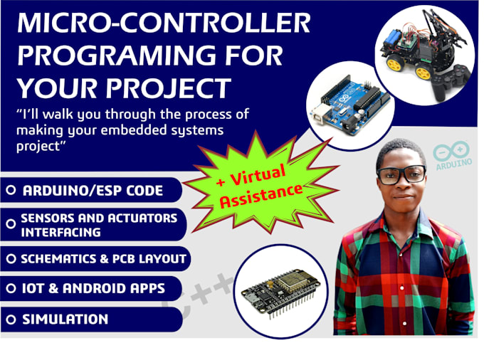 Help you write codes for your arduino and others by Honestygodwin | Fiverr