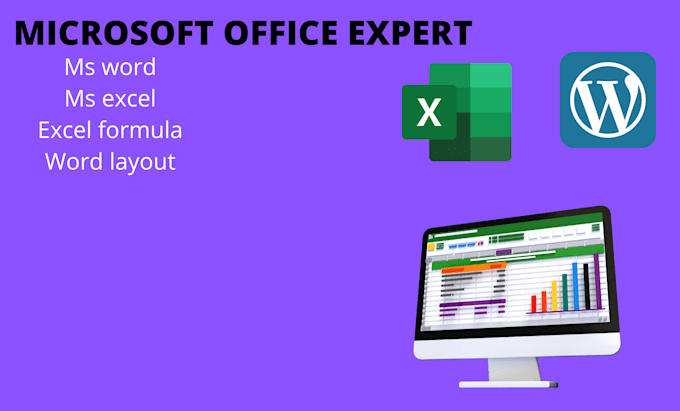 Work on microsoft office projects, word, excel, powerpoint, google ... image.