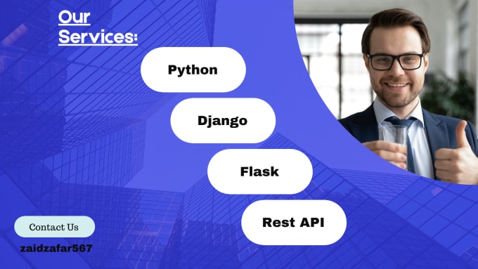 Develop web app or rest api using python, django and flask framework by ...
