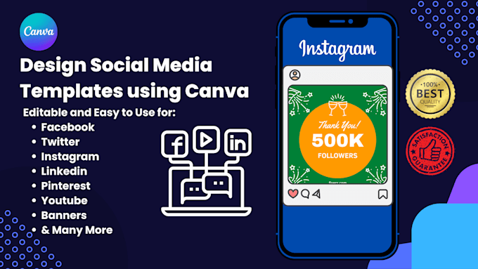 Design social media post on canva by Siegercreations | Fiverr