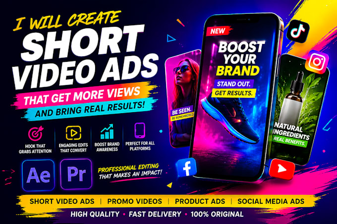 create promotional short video ads, brand commercial video ads