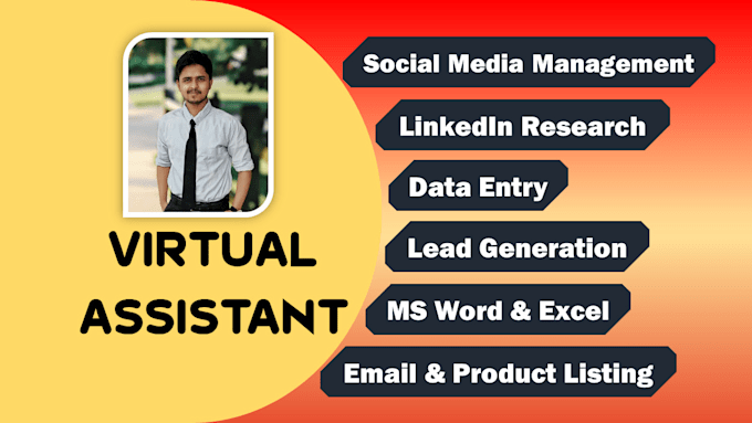 be your virtual assistant for data entry, admin support