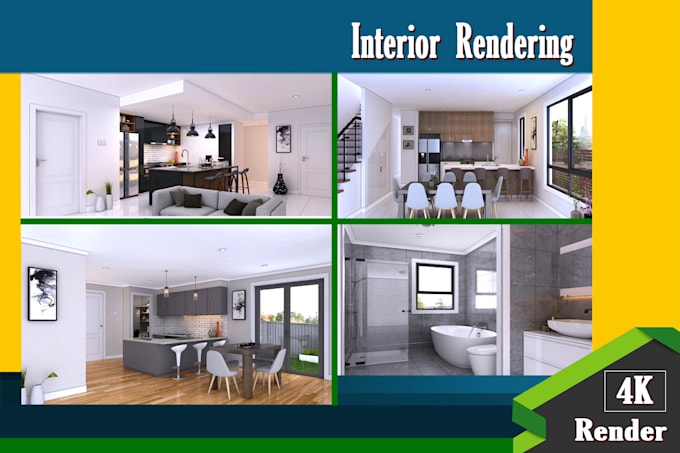 Design 3d house interior rendering for architectural project by Nextsd ...