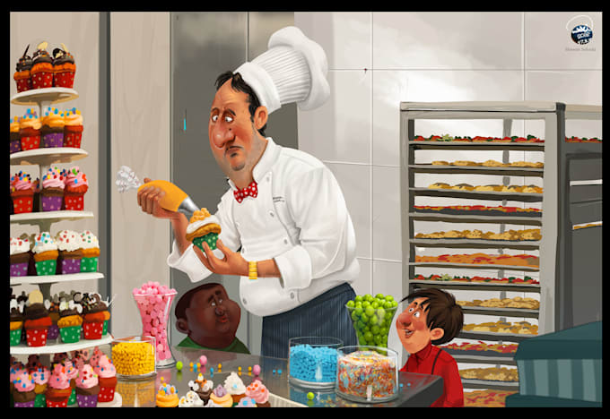 do unique childrens book illustrations with cute details