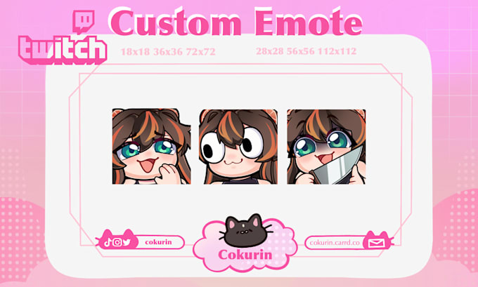create custom anime twitch emotes or sub badges