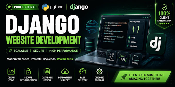 build secure django rest apis and backend systems